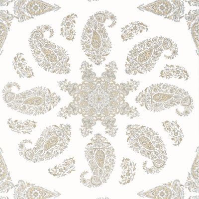 Thibaut East India Wallpaper in Beige